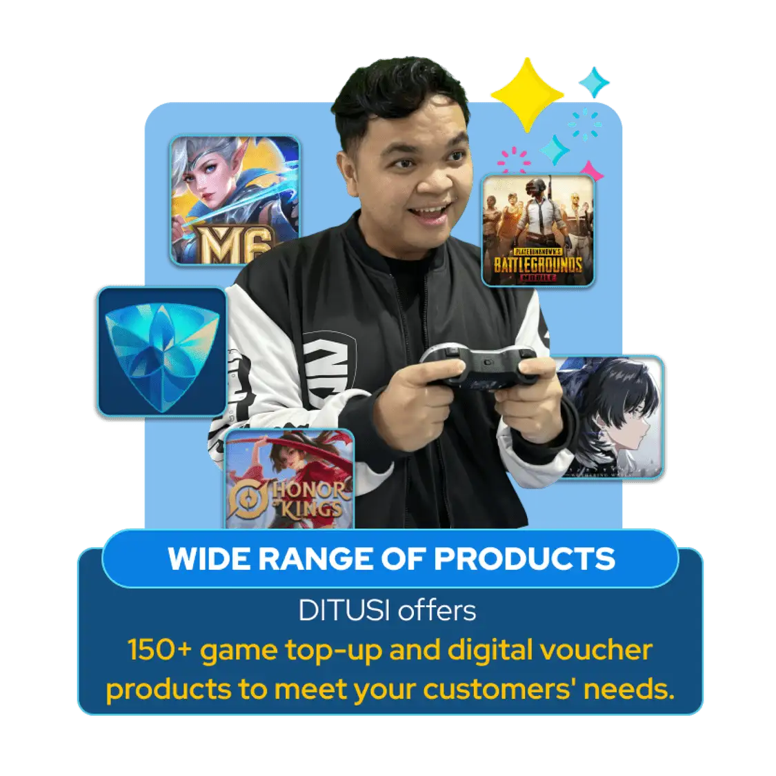 Tersedia berbagai macam produk