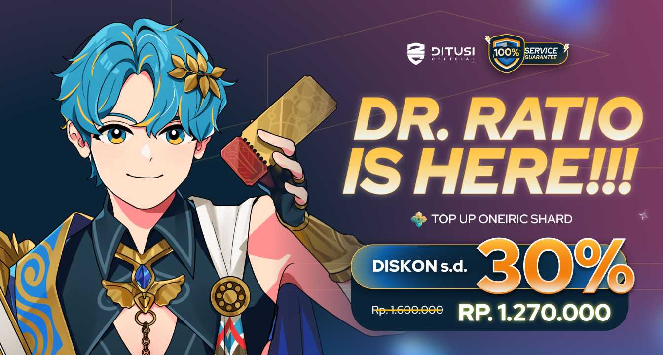 New Banner Honkai Star Rail: Karakter Dr Ratio & Kafka Telah Hadir! Top Up dengan Hemat hingga 30% di Ditusi.co.id
