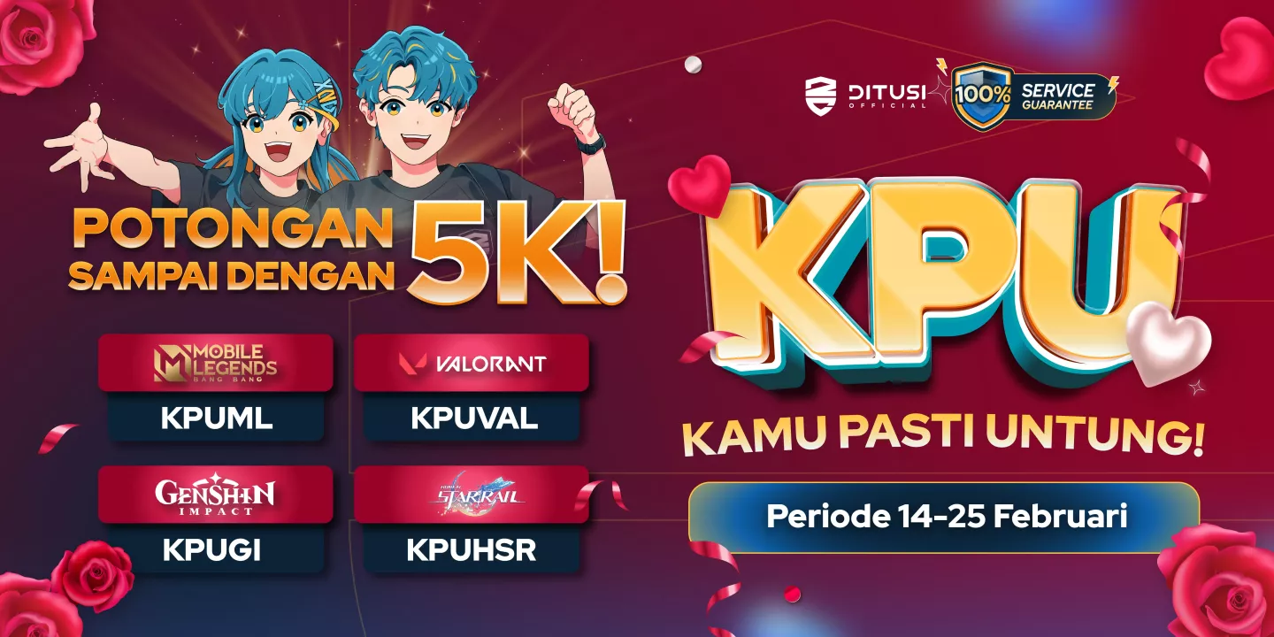 Top Up di Ditusi Untung Banyak dibulan Februari, Banyak Promo dan Bagi Bagi Angpao!