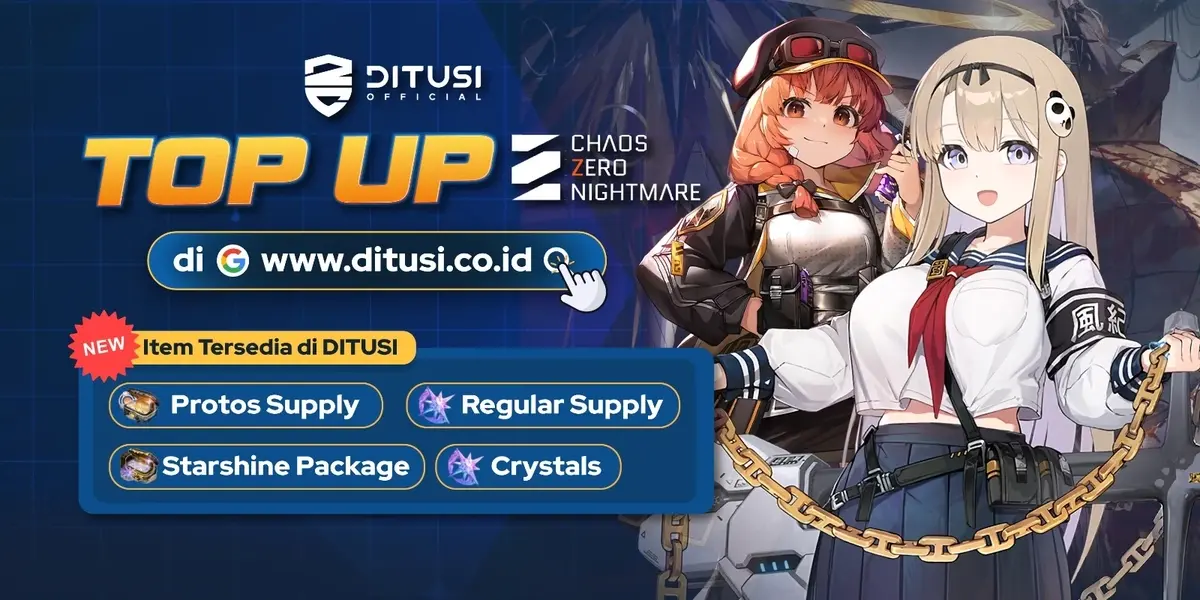 Top Up Chaos Zero Nightmare Sekarang di DITUSI!