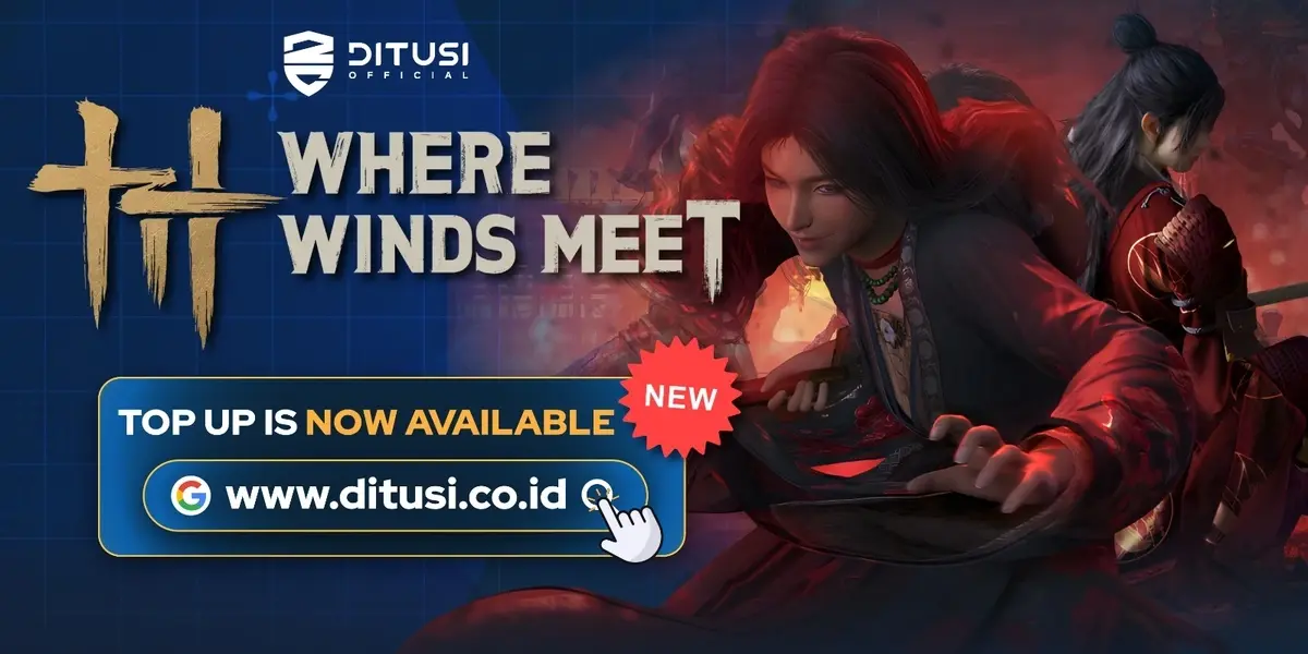 Top Up ''Where Winds Meet'' sekarang sudah tersedia di DITUSI!