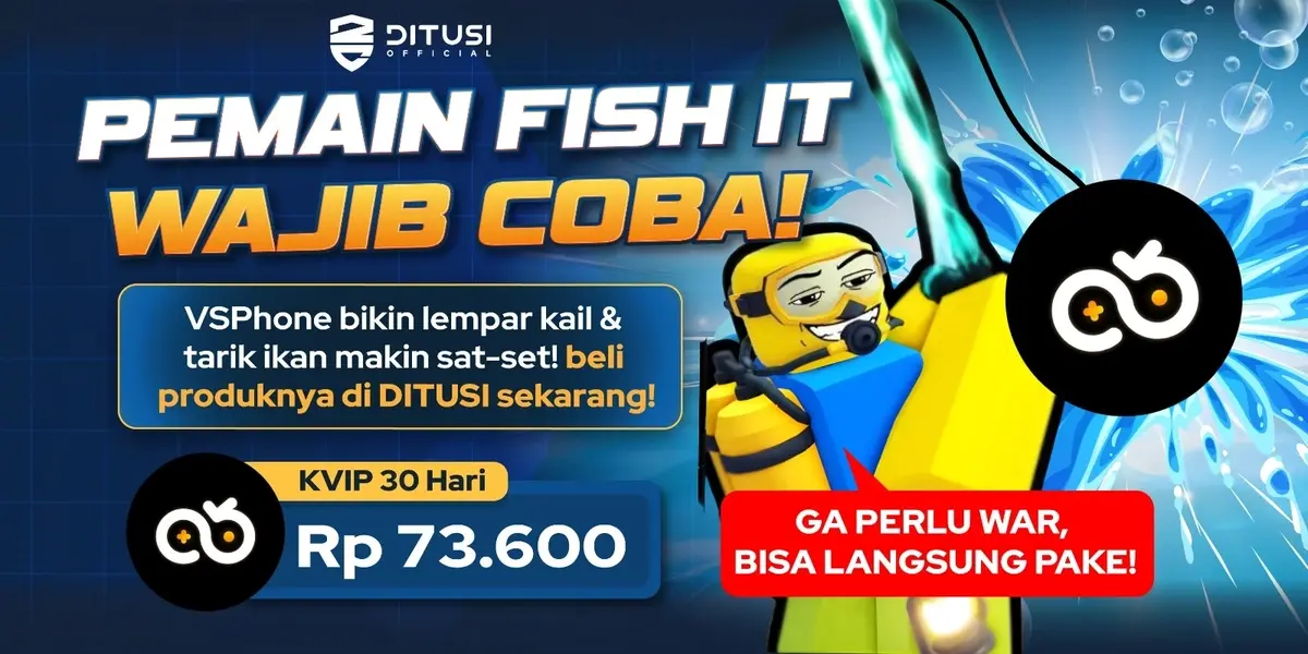 VSPhone Resmi Hadir di Ditusi! Pemain Fish It Wajib Coba!