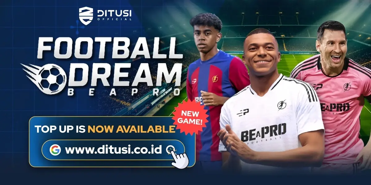 Football Dream: Be A Pro Sekarang Bisa Top Up di Ditusi!