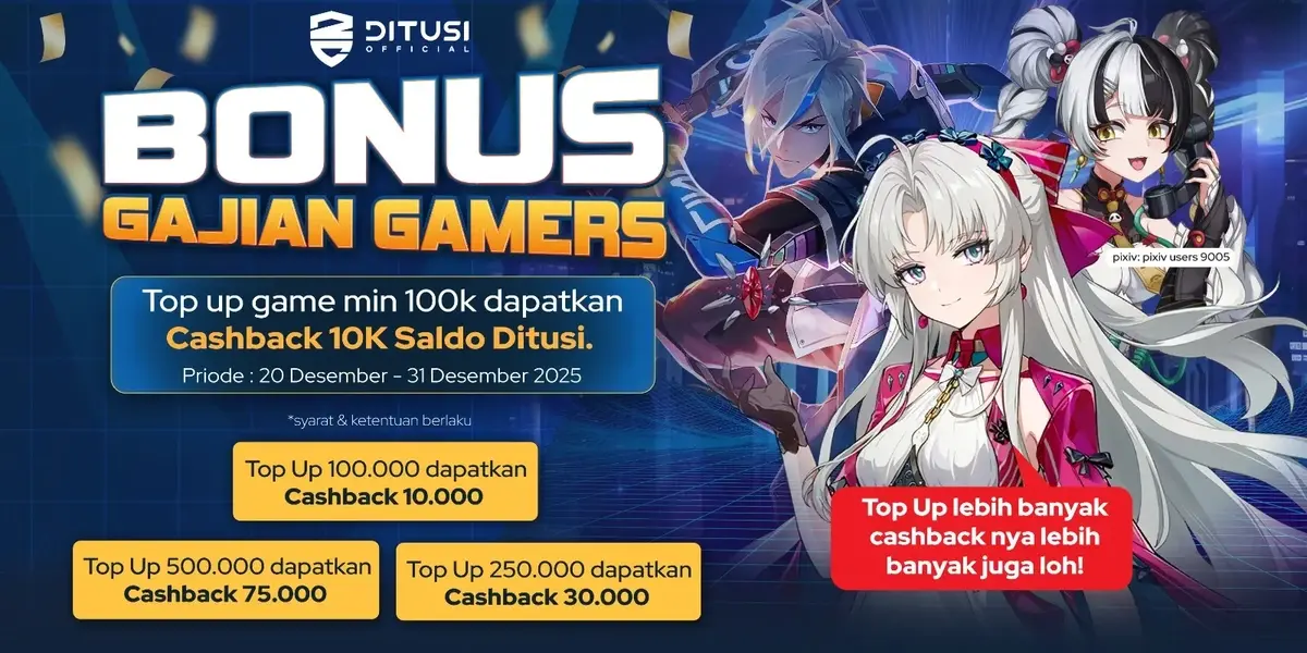 BONUS GAJIAN GAMERS DITUSI