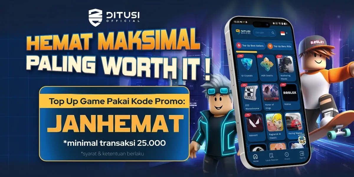 Hemat Maksimal, Paling Worth It! Top Up Game Pakai Kode Promo JANHEMAT