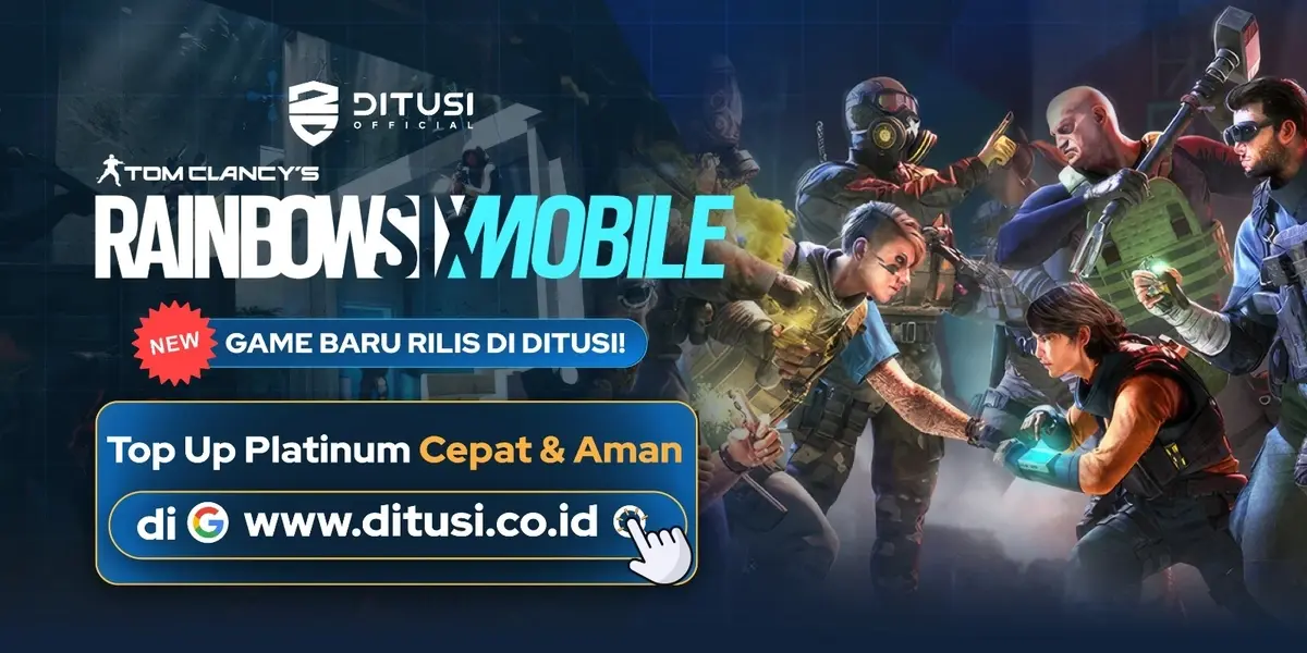 Rainbow Six Mobile Resmi Rilis di Ditusi, Top Up Platinum Cepat & Aman