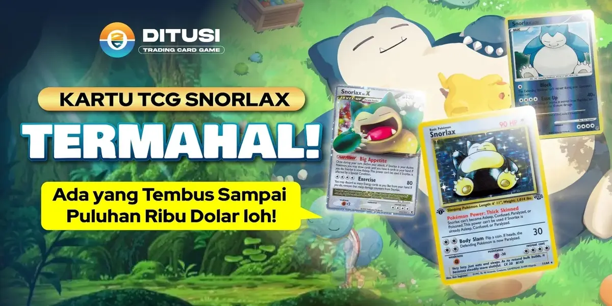 10 Kartu Pokémon Snorlax Termahal, Ada yang Tembus Puluhan Ribu Dolar!