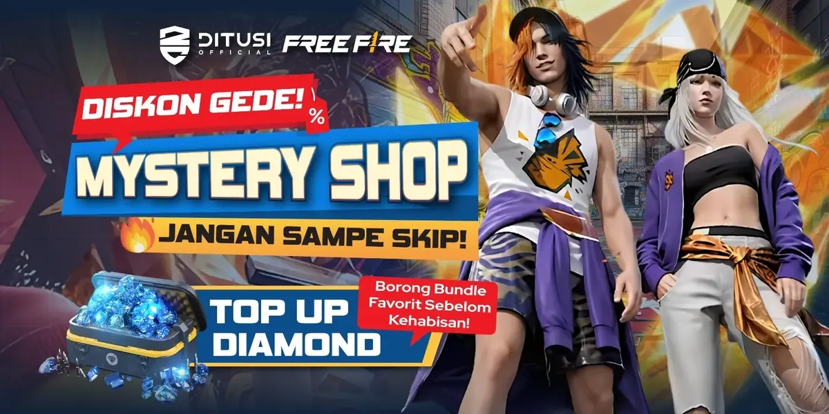 Mystery Shop Anniversary FF Juli 2026: Jadwal, Hadiah, dan Tips Top Up Diamond